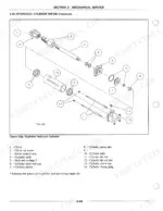 Flexi-coil 55, 65, 65 XL, 65 XLT, 744A, SP655 exploded view diagram of a Monarch hydraulic cylinder and repair parts list.