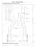 Flexi-coil 55, 65, 65 XL, 65 XLT, 744A, SP655 hydraulic layout diagram showing cylinder identification, hose lengths, and fitting legend.