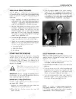ford-1200-tractor-operator-manual-42120010-operations-13.webp Ford 1200 tractor break-in procedures, engine starting instructions, and cold weather starting guide with starter switch photo.