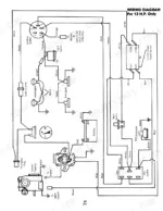 ford-lgt-12h-lgt-17h-garden-tractor-operator-manual-238242-wiring-27.webp Ford LGT 12H, LGT 17H, 09GN2205, 09GN2206 wiring diagram for 12 HP models showing ignition, battery, lights, and PTO switch.