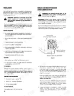 ford-lgt-17h-garden-tractor-operator-manual-42001711-maintenance-16.webp Ford LGT 17H, 09GN2204: Trial run, starting, operating, and engine oil drain procedures with Fig. 11 oil drain diagram.