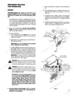 ford-lgt-17h-garden-tractor-operator-manual-42001711-procedures-9.webp Ford LGT 17H, 09GN2204 tractor assembly procedures, battery preparation, and installation diagrams showing hold down and cable hardware.