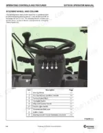 grove-grt9165-rough-terrain-crane-operator-manual-668-03-controls-78.webp Grove GRT9165 steering wheel and column controls diagram with numbered component identification table.