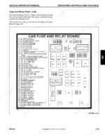 grove-grt9165-rough-terrain-crane-operator-manual-668-03-wiring-117.webp Grove GRT9165 cab fuse and relay board diagram with component list and layout for fuses F1-F34 and relays K1-K19.