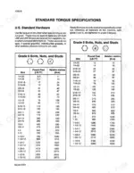 hay-forage-industries-8750-forage-harvester-service-manual-rac-7-61720-torque-17.webp Case IH 8750 standard torque specifications table for U.S. Grade 5 and Grade 8 bolts, nuts, and studs.