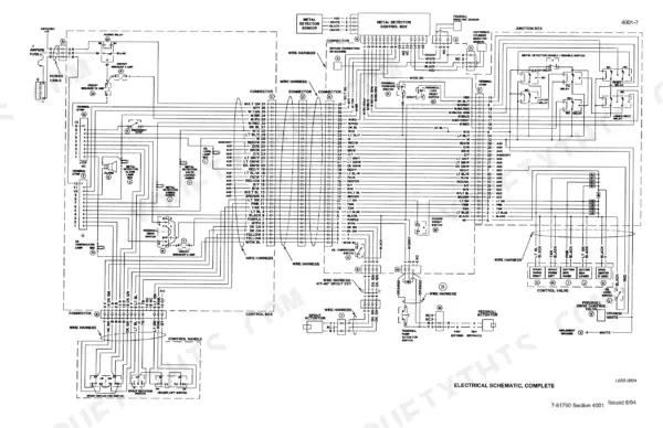 hay-forage-industries-8750-forage-harvester-service-manual-rac-7-61720-wiring-48.webp Case IH 8750 complete electrical schematic showing metal detector, control box, and feedroll actuator wiring