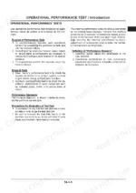 hitachi-zaxis-210w-3-220w-3-repair-manual-excavator-operational-performance-test-635.webp A page from a manual detailing operational performance tests, including their purpose, kinds, standards, precautions, and definitions.