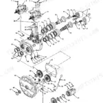 Hitachi ZX170W-3, ZX190W-3 exploded view diagram showing disassembly of the upperstructure pump device and internal components.