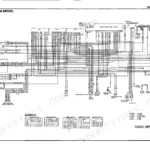 Honda TRX500FE, TRX500FM, TRX500TM wiring diagram for A/CM-type TM model including switch continuity tables.
