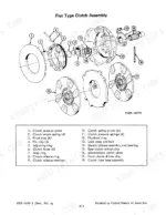 international-harvester-4366-variants-tractor-service-manual-gss-1445-1-exploded-view-85.webp International Harvester 4366, 4386, 4568, 4586, 4786 exploded view diagram of flat type clutch assembly with numbered parts list.