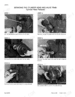 ji-case-1800-cotton-harvester-service-manual-8-99500-procedures-28.webp Ji Case 1800 service manual: steps for cylinder head removal, including fan belt, pulley, tensioner, and bracket removal procedures.