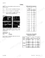 ji-case-1800-cotton-harvester-service-manual-8-99500-troubleshooting-142.webp Ji Case 1800 engine manometer testing procedure, manometer reading table, and crankcase pressure blow-by limits table.