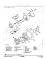 john-deere-135g-excavator-repair-manual-tm14054x19-exploded-view-91.webp John Deere 135G exploded view of travel gear case, axle shaft, bearings, and reduction gears with numbered component parts list.