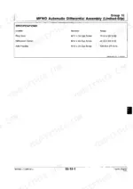 john-deere-2000-variants-tractor-technical-manual-tm1563-torque-409.webp John Deere 2000, 2100, 2200, 2300, 2400 MFWD automatic differential assembly torque specifications table for ring gear and axle housing.
