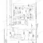 John Deere 2000, 2100, 2200, 2300, 2400 wiring schematic for cab heater fan, wiper, dome light, and charging circuits.