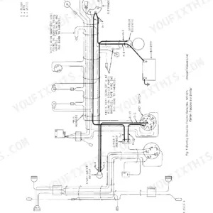 John Deere 2030 tractor electrical system wiring diagram showing starting circuit, battery, alternator, and key switch.