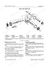 john-deere-251-1550-powr-till-seeder-technical-manual-tm1201-exploded-view-21.webp John Deere 251, 1550 exploded view diagram of gear case components, shafts, gears, and inspection procedures for PTO assembly.