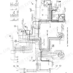John Deere 2520 electrical system wiring diagram showing starting circuit, battery, alternator, starter solenoid, and key switch.