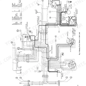 John Deere 2520 electrical system wiring diagram showing starting circuit, battery, alternator, starter solenoid, and key switch.