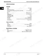 john-deere-280-skid-steer-technical-manual-tm1749-specs-12.webp John Deere 280 technical manual specifications table for 4045T engine, fuel system, and electrical system components.