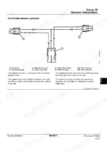 john-deere-300a-300-auger-platform-technical-manual-tm1526-wiring-157.webp John Deere 300A Auger Platform platform wiring harness diagram and wire color identification key.
