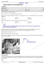 john-deere-317-320-ct322-skid-steer-loader-compact-track-loader-service-manual-tm2151-procedures-40.webp John Deere 317, 320, CT322 engine speed test and adjustment procedure, specifications table, and governor linkage diagram.