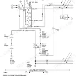 John Deere 317, 320, CT322 electrical system wiring diagram showing key switch continuity chart, battery relay, and power circuit.