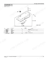 john-deere-325-328-skid-steer-parts-catalog-pc9348-engine-parts-51.webp John Deere 325, 328 exploded view diagram of the engine rocker arm cover, filler cap, and associated hardware parts list.