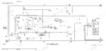john-deere-328e-332e-skid-steer-loader-operation-and-test-manual-tm12802-wiring-diagram-373.webp John Deere 328E, 332E functional schematic showing starter motor, key switch, glow plug relay, alternator, and sealed switch module.