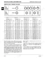 john-deere-3375-skid-steer-loader-technical-manual-tm1565-torque-11.webp John Deere 3375 unified inch torque values table showing bolt head markings and dry or lubricated torque specifications.