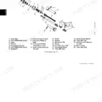 John Deere 3940, 3950, 3960, 3970 PTO hookup exploded view showing recirculating ball slip, shields, and universal joint components.