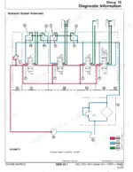 john-deere-450j-550j-650j-crawler-dozer-technical-manual-tm10292-hydraulic-528.webp John Deere 450J, 550J, 650J hydraulic system schematic showing control valve neutral position and pump flow diagram.