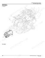 john-deere-50g-compact-excavator-parts-catalog-pc11192-hydraulic-parts-308.webp John Deere 50G hydraulic pump and starter motor exploded view diagram for vehicle main hydraulic system.