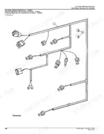 john-deere-544h-loader-parts-catalog-pc2610-wiring-486.webp John Deere 544H cab work light wiring harness diagram showing connectors, terminals, and routing paths.