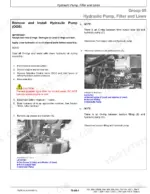john-deere-550-variants-tractor-technical-manual-tm701619-hydraulic-416.webp John Deere 550–704 Series hydraulic pump removal steps.