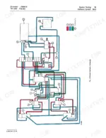 john-deere-690b-excavator-technical-manual-tm-1093-hydraulic-541.webp John Deere 690B, JD690-B pictorial hydraulic system schematic diagram showing test points and component flow paths.