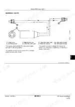 john-deere-820-mower-conditioner-technical-manual-tm1547-wiring-267.webp John Deere 820 Mower-Conditioner wiring diagram for warning lights showing terminal connections and wire color codes.