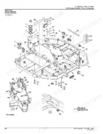 John Deere 85G exploded view diagram of main frame chassis components, seals, and fasteners for wheels and tracks.