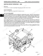 john-deere-ja60-variants-21-inch-walk-behind-mower-cast-deck-technical-manual-tm1723-procedures-32.webp John Deere JA60–JX85 ignition circuit operation diagram and Briggs & Stratton engine components.