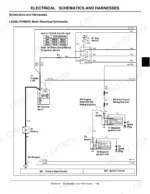john-deere-lx280-lx280aws-lx289-garden-tractors-technical-manual-tm2046-wiring-149.webp John Deere LX280, LX280AWS, LX289 main electrical schematic showing ignition switch, starting motor, and magneto circuits.