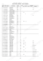 kawasaki-50z-v-wheel-loader-parts-catalog-93305-00153-page-110.webp Kawasaki 50Z V parts list for electrical wiring rear chassis including cable assemblies, clamps, and hardware part numbers.