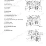 Kawasaki (KCM) 70Z7 operator station front console diagram showing switches, pedals, steering wheel, and control lever locations.