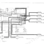 Kobelco SK025, SK030, SK035 hydraulic system diagram showing pump, control valve, cylinders, and travel motors.