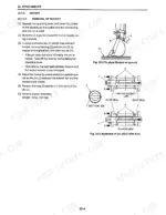 kobelco-sk27sr-3-hydraulic-excavator-service-manual-s5pv0006ze-01-procedures-255.webp Kobelco SK27SR-3 bucket removal procedure, including diagrams for pin assembly, dust seals, and bucket link connection.