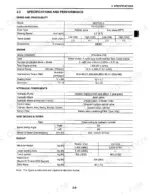 kobelco-sk27sr-3-hydraulic-excavator-service-manual-s5pv0006ze-01-specs-20.webp Kobelco SK27SR-3 specifications table covering engine, hydraulic components, speed, gradeability, and machine weight data.