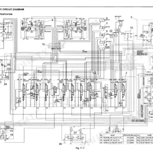 Kobelco SK50SR-3 standard hydraulic circuit diagram showing main control valve, relief valves, and actuator connections.
