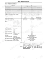komatsu-k21-k25-forklift-truck-engine-service-manual-sm301-specs-29.webp Komatsu K21, K25 engine main specifications table including compression, valve timing, firing order, and engine dimensions.