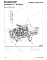 komatsu-pc300lc-8-pc300hd-8-shop-manual-engine-cooling-system-and-power-train-46-1.webp Komatsu PC300LC/HD-8 engine related parts drawing