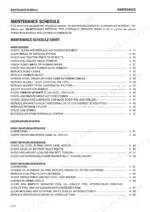 komatsu-pc88mr-8-hydraulic-excavator-operator-manual-pen00288-00-maintenance-285.webp Komatsu PC88MR-8 maintenance schedule chart listing service intervals for air filters, tracks, bucket teeth, and fluids.