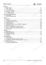 Kramer 5075/L, 5085/L, 5095/L table of contents for radiator, axles, brakes